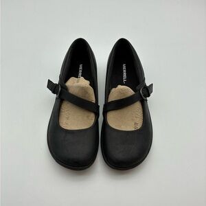 Merrell Women’s Black Mary Jane Flats, 7